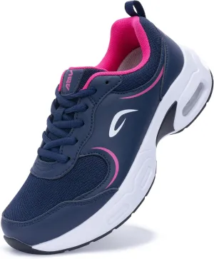 Womens Walking Shoes with Arch Support | Orthotic Sneakers for Plantar Fasciitis Foot Heel Pain Relief | Air Tennis Running Shoes US 6.5-11
