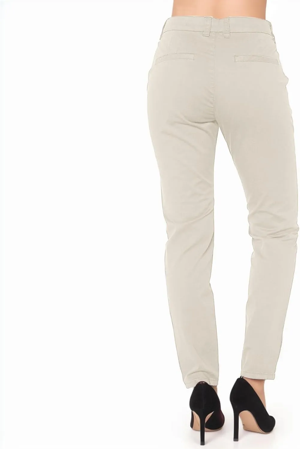 Work Pants for Women High Waist Straight Leg Stretchy Business Office Dressy Casual Trousers Slacks with Pockets