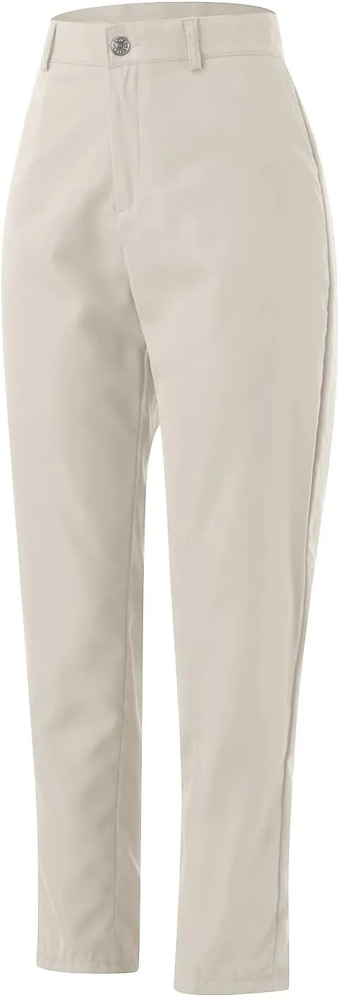 Work Pants for Women High Waist Straight Leg Stretchy Business Office Dressy Casual Trousers Slacks with Pockets