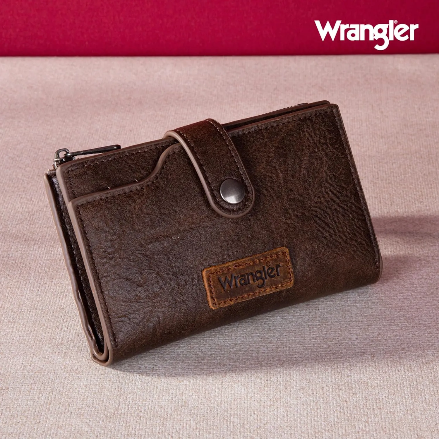 Wrangler Wallets for Women Slim Bifold Credit Card Holder