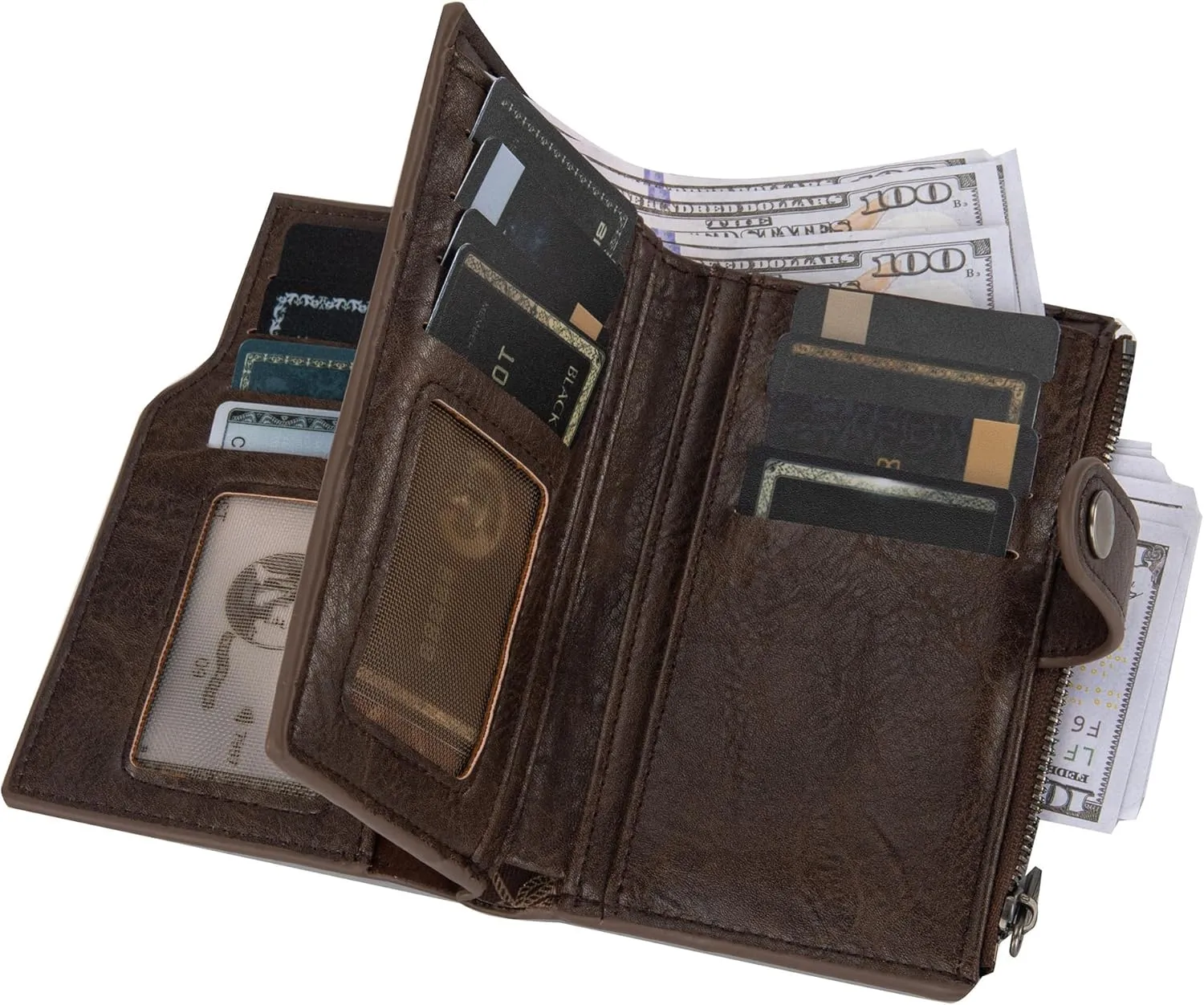 Wrangler Wallets for Women Slim Bifold Credit Card Holder