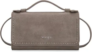 Wrangler Womens Clutch Wallets Compact Tifold Ladies Wallets 2024 Rfid Blocking with Top-handle and Coin Purse Gifts for Women