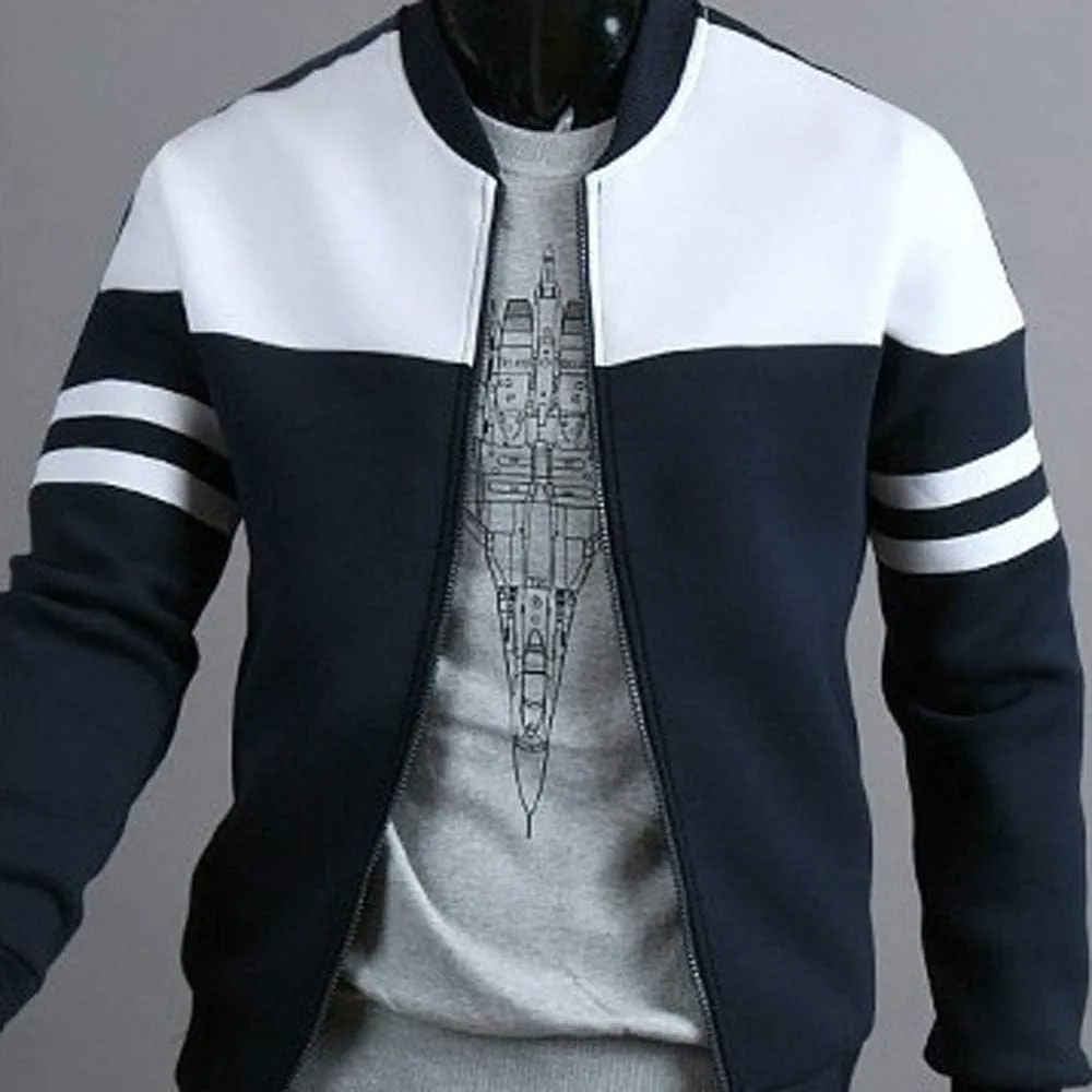 Ymosrh Men's Jackets Lightweight Casual Fall Winter Windbreaker Bomber Zip Up Coat Jackets, M-4XL