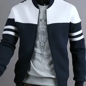 Ymosrh Men's Jackets Lightweight Casual Fall Winter Windbreaker Bomber Zip Up Coat Jackets, M-4XL