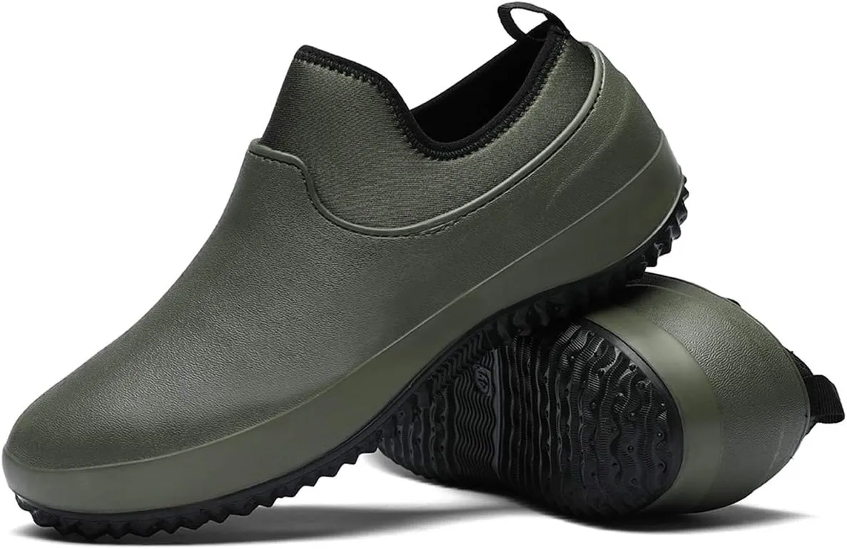YUKTOPA Mens Womens Waterproof Non Slip Work Clogs Oil Resistant Chef Shoes Safety Garden Shoes Work Shoes